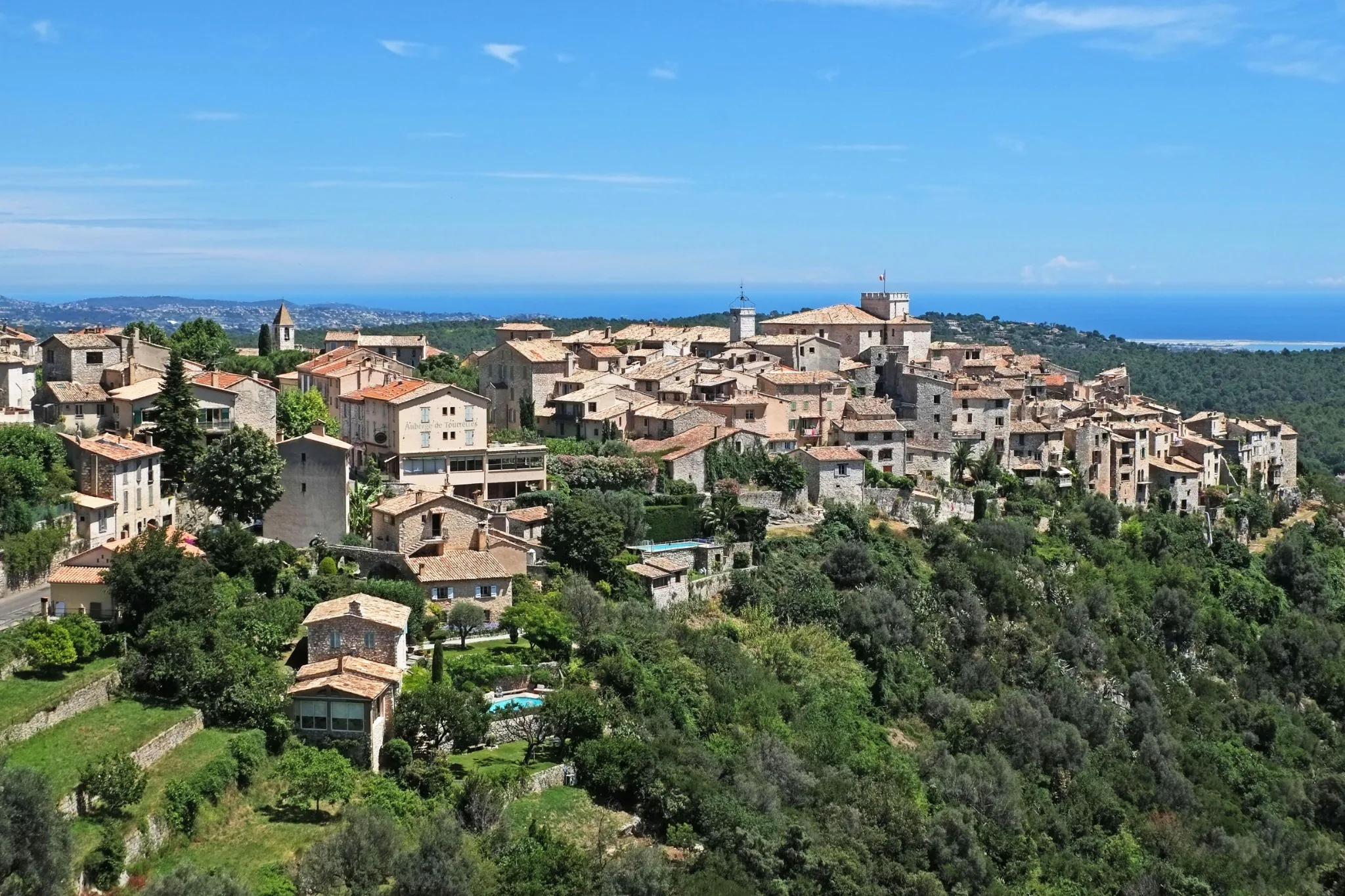 Vue de Tourrettes-sur-Loup, Alpes-Maritimes